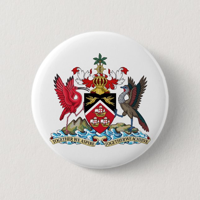 Trinidad och Tobagos emblem Knapp (Framsida)