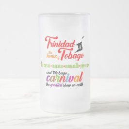 Trinidad och Tobagos karnevalfavoritstränder Frostat Ölglas