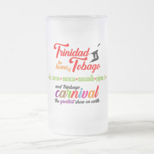 Trinidad och Tobagos karnevalfavoritstränder Frostat Ölglas