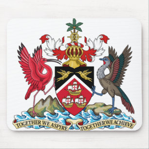 Trinidad och tobak emblem musmatta