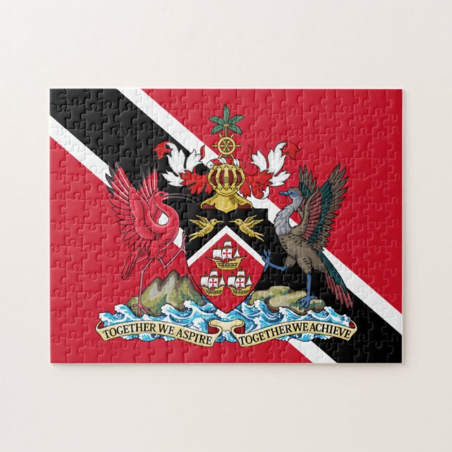 Trinidad och tobak emblem pussel (Horisontell)