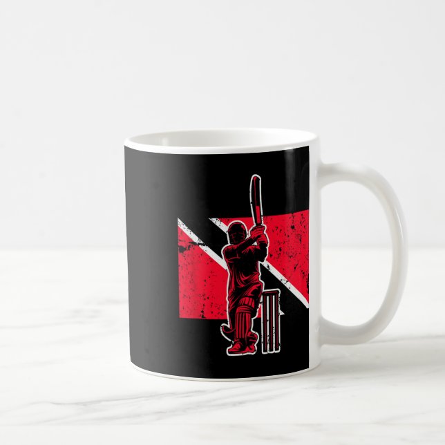 Trinidad Och Togo Cricket  Kaffemugg (Höger)