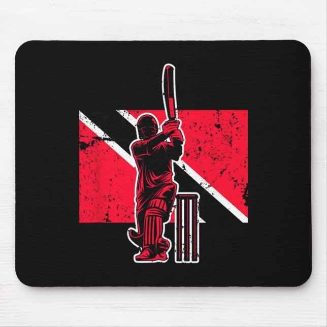 Trinidad och Togo Cricket  Musmatta (Framsidan)