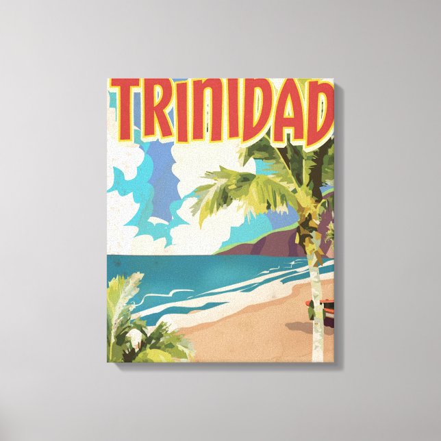 Trinidad seriefigur reseinformation affisch canvastryck (Framsida)
