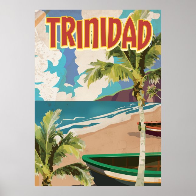 Trinidad tecknads reseaffisch poster (Framsidan)