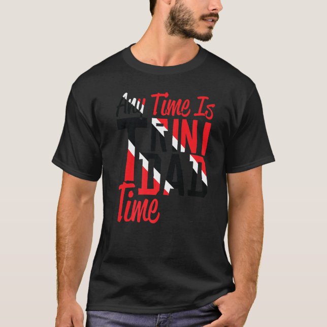 Trinidad Time - Trini - Roligt - Caribbean Premium T Shirt (Framsida)