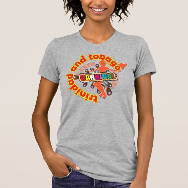 Trinidad & Tobago Carnival Tee Shirt (Framsida)