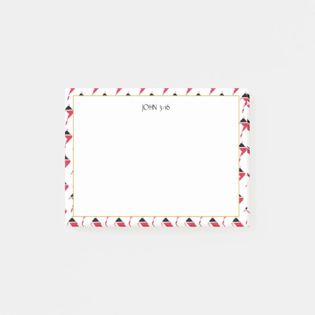 TRINIDAD TOBAGO Christian Scripture Post-it Block (Framsida)