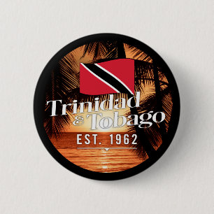 "Trinidad & Tobago Est. 1962-tums solnedgång med F Knapp
