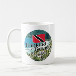 "Trinidad & Tobago Est. 1962-tumsfack med Flagga Kaffemugg