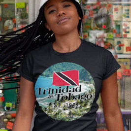 "Trinidad & Tobago Est. 1962-tumsfack med Flagga T Shirt