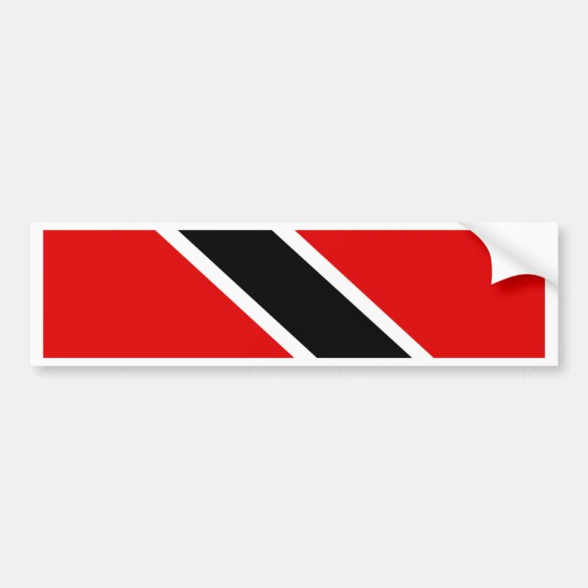 Trinidad Tobago flagga Bildekal (Framsidan)