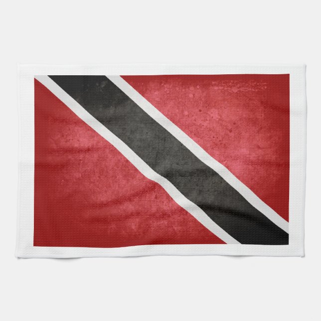 Trinidad & Tobago Flagga; Kökshandduk (Horisontell)