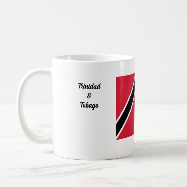 Trinidad & Tobago Flagga & Pan  Kaffemugg (Vänster)
