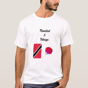 Trinidad & Tobago Flagga & Pan  T Shirt