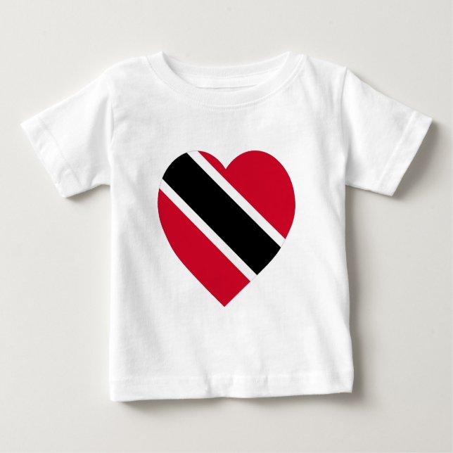 Trinidad & Tobago flaggahjärta Tee (Framsida)