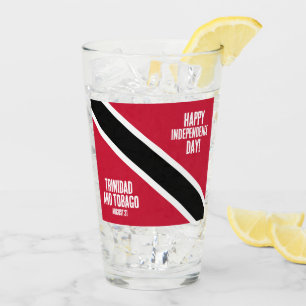 Trinidad & Tobago Independence day National Flagga Glaskopp