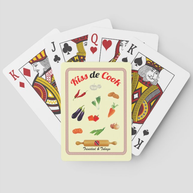 Trinidad & Tobago Kiss De Cook Food Spel Kort (Baksidan)