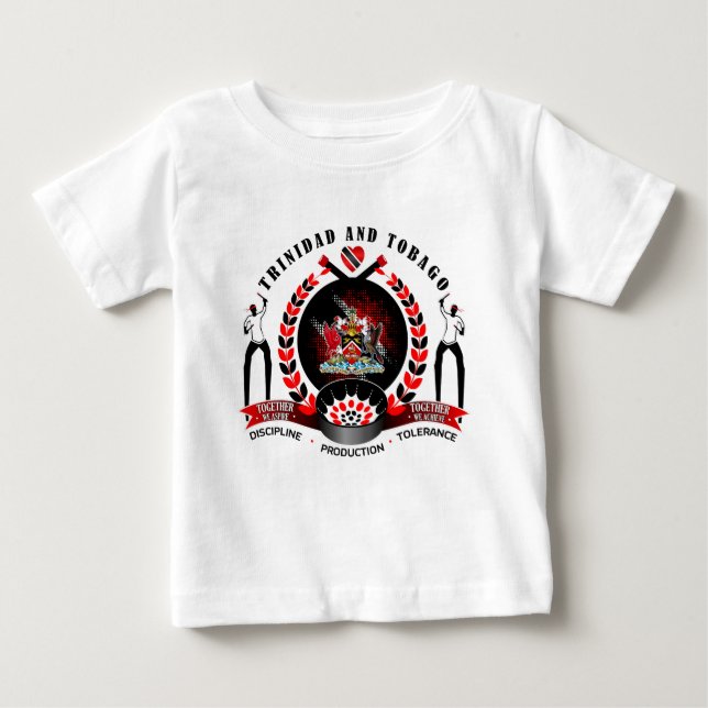 Trinidad & Tobago - Nationellt Pride T Shirt (Framsida)