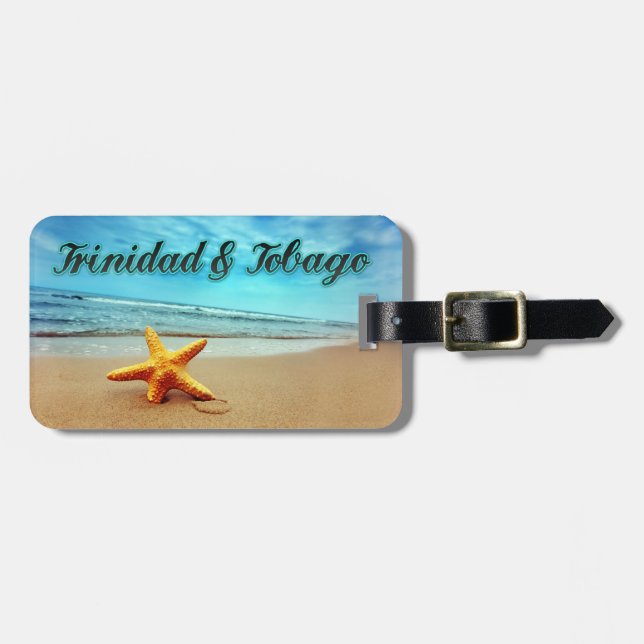 Trinidad & Tobago starfish Bagagebricka (Horisontell Framsida)