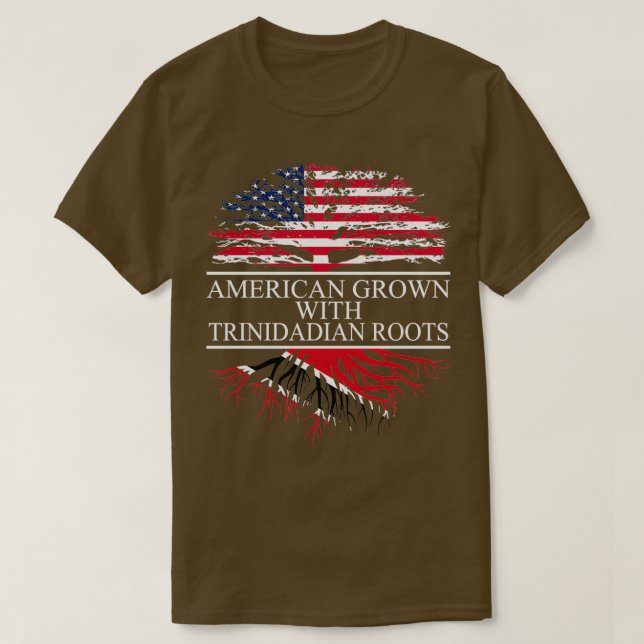 Trinidadian Roots Flagga Trinidad and Tobago T Shirt (Design framsida)