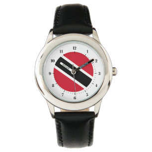 Trinidadisk och Tobagonsk (Trinbagonisk) flagga Armbandsur