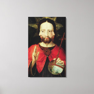 Trinitarian Kristus, c.1500 Canvastryck