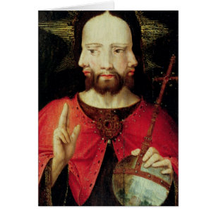 Trinitarian Kristus, c.1500 Hälsningskort