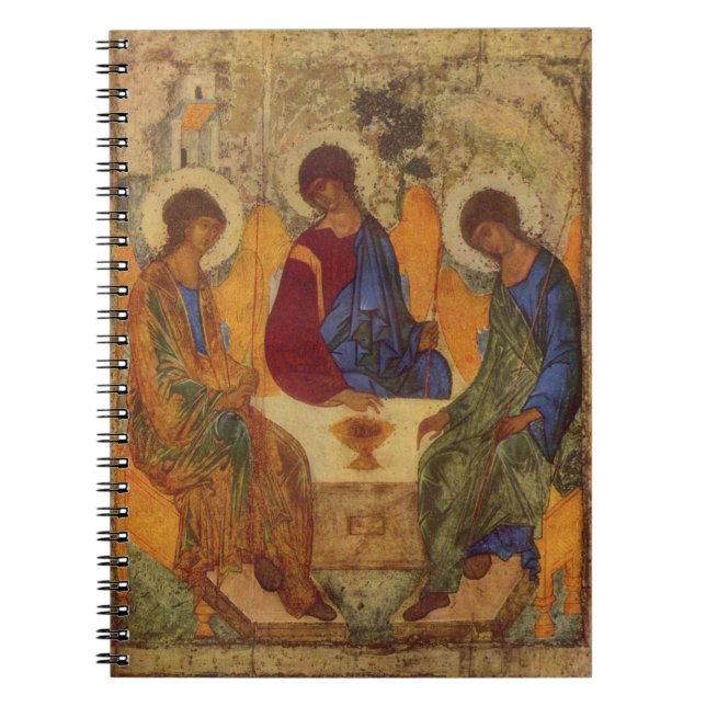 Trinity Angels At Mamre Notebook Anteckningsbok (Framsidan)