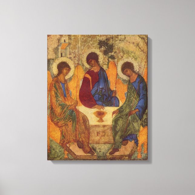 Trinity Änglar vid Mamre Canvastryck (Framsida)