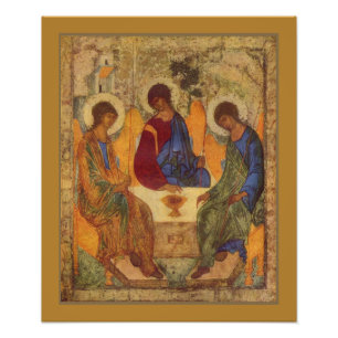 Trinity Änglar Vid Mamre Foto Print