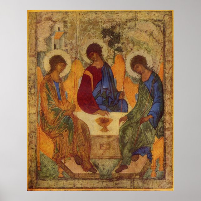 Trinity Änglar vid Mamre Poster (Framsidan)