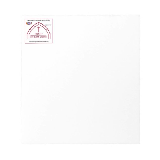 Trinity-Anteckningsblock Anteckningsblock (Framsida)