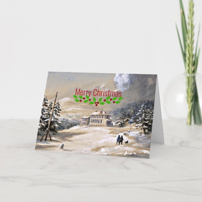 Trinity Bay, Newfoundland, julhälsningar Kort (Framsida)