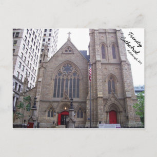 Trinity Cathedral in Downtown Pittsburgh, PA Vykort