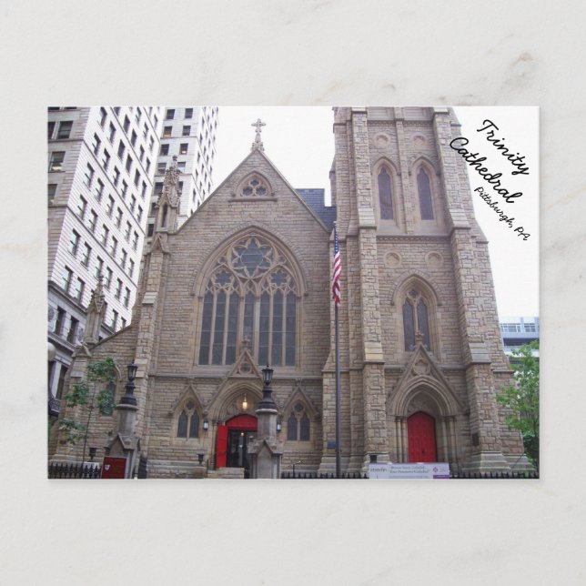 Trinity Cathedral in Downtown Pittsburgh, PA Vykort (Framsida)