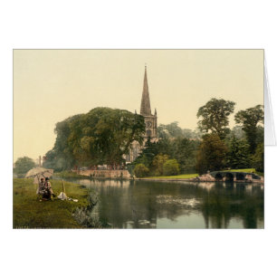 Trinity Church I, Stratford-upon-Avon, England Hälsningskort