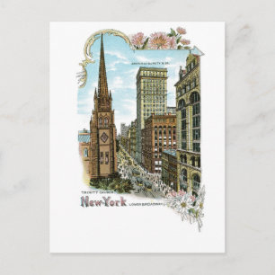 Trinity Church. New-York, nedre breddsteg Vykort
