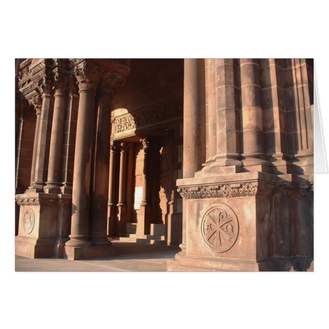 Trinity Church Pillars, Boston - Tomt kort (Framsidan Horizontal)