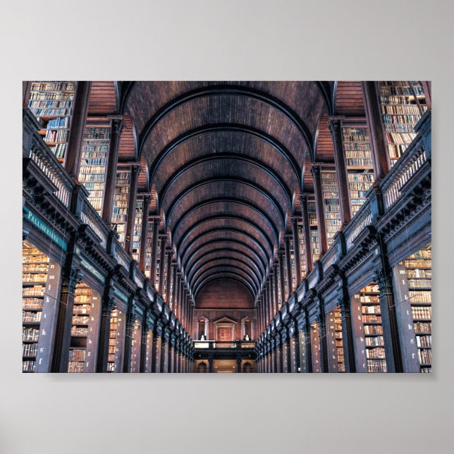 Trinity College Bibliotek - Dublin, Irland Poster (Framsidan)
