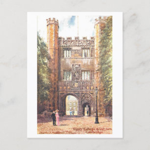 Trinity College Cambridge-vykort för Vintage Vykort