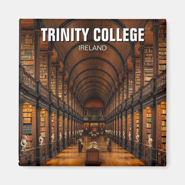Trinity College Dublin Irland Bibliotek Magnet (Framsidan)