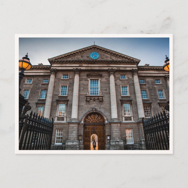 Trinity College Dublin Irland Foto Vykort (Framsida)