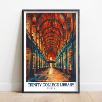 Trinity College Dublin Tryck - Trinity Library Art