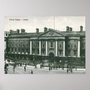 Trinity College, Dublin Vintage Poster