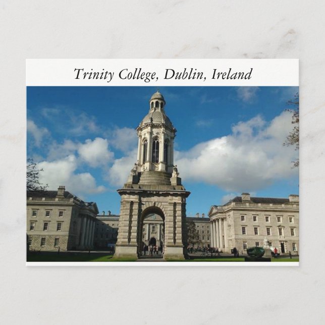 Trinity College i Dublin , Irlands vykort (Framsida)