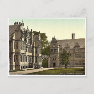 Trinity College, Oxford, England sällsynt Photochr Vykort