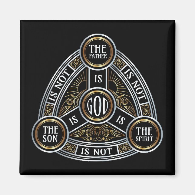 Trinity Far, son och Heliga Spirit Magnet (Framsidan)