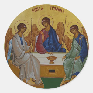 Trinity för heliga runt klistermärke