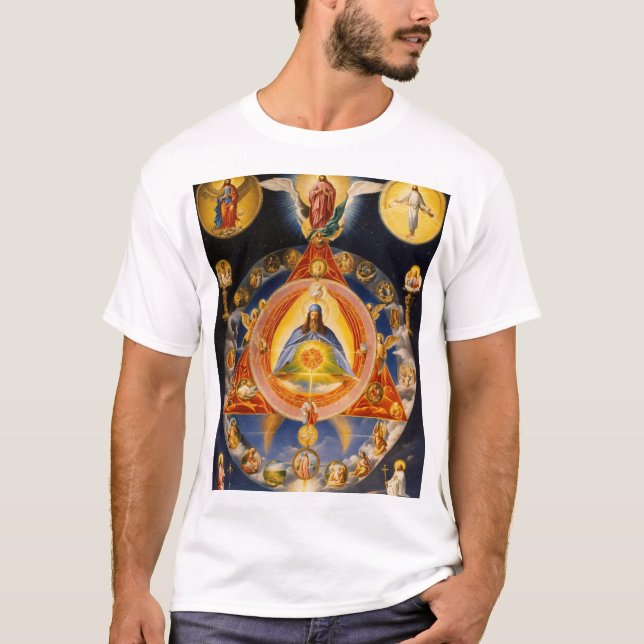 Trinity för Neo Gnostic Heliga T Shirt (Framsida)